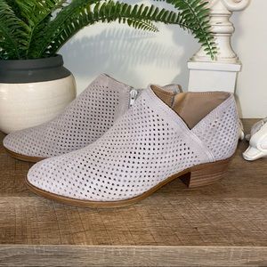 Lucky Brand Perforated Gray/Taupe Bootie